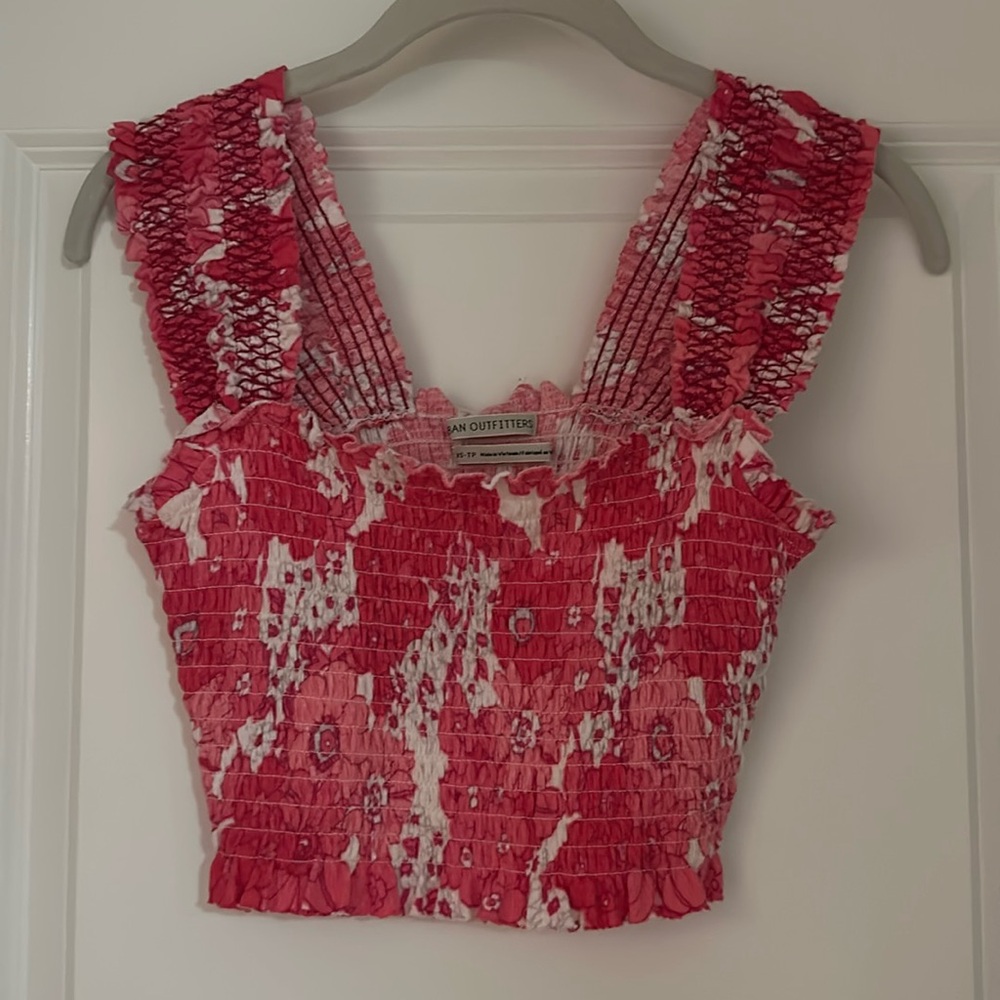 Urban Outfitters pink floral tank